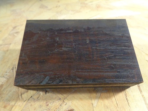 Ed. P. Eberhard Lumber Co.; Guttenberg - Historic Iowa Printing Press Block - Picture 1 of 5