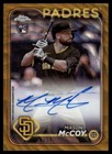 2024 Topps Chrome Rookie Auto Gold Wave 38/50 Mason McCoy #RA-MCC TS7