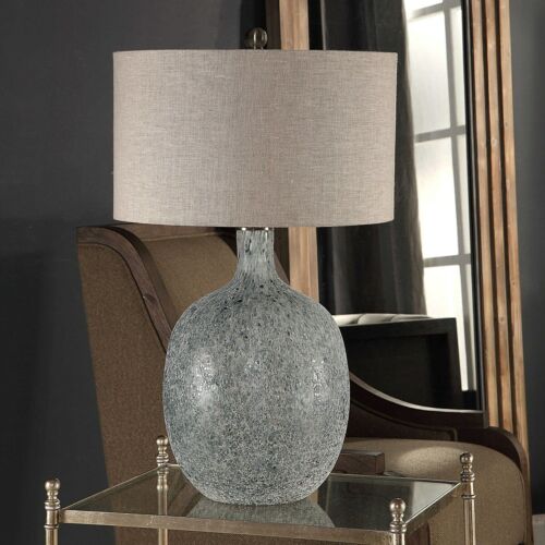 OCEAONNA TEXTURED GLASS XL 30" TABLE LAMP UTTERMOST 27879 - Picture 2 of 5