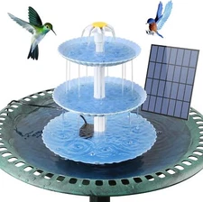 Eco-Friendly Solar Bird Bath Fountain – 3.5W Upgraded Pump for Outdoor Decor