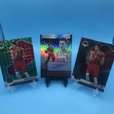 2021 Zach Collins Auto Illusions AND Mosaic Green Refractor And Base. 3 Ship POR