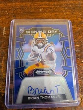 2024 Prizm Draft Picks Brian Thomas Jr. RC Signing Day Auto  002/149 025