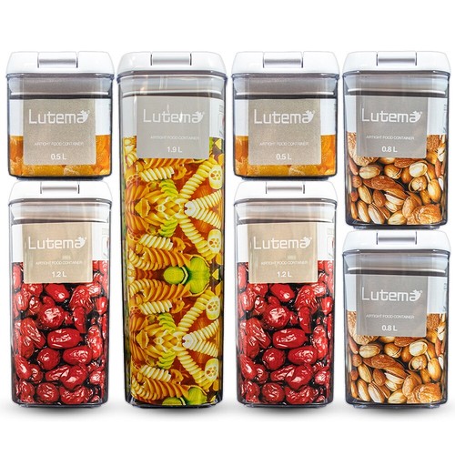 Airtight Food Storage Container Set - 7 PC - Kitchen & Pantry Organization - Picture 2 of 4
