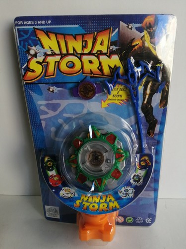 SCONTO 30% TROTTOLA NINJA STORM LUCI E SUONI TIPO BEYBLADE ANNI '90 - Picture 4 of 6