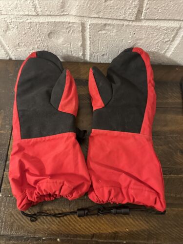 The North Face Mens S Gore Tex® Mitts Mittens Mountain Climbing Gloves Red - Picture 3 of 7