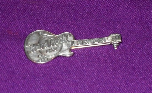 VINTAGE 1994 HALLMARKED STERLING SILVER HARD ROCK CAFE LONDON BROOCH BADGE PIN - Imagen 3 de 6