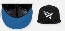 PAPER PLANES 9FIFTY HAT BLACK  W SUEDE BLUE UNDERVISOR LIMITED RELEASE LAST 1