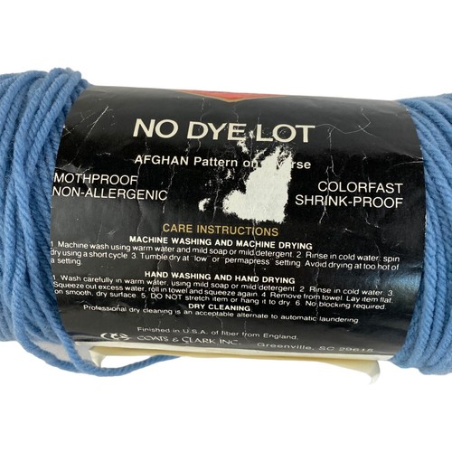 1 madeja Red Heart Super Saver Country Blue 382 hilo acrílico lavable a máquina - Imagen 4 de 5