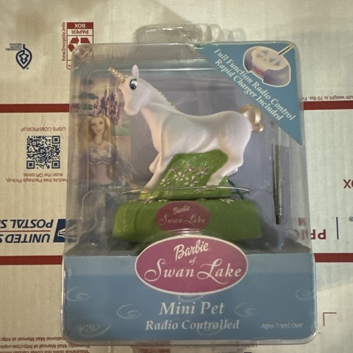 BARBIE OF SWAN LAKE MINI PET RADIO CONTROLLED UNICORN 2003  - Picture 1 of 9