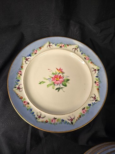Juego de 12 platos de cena de porcelana con patrón floral azul 9 1/2 pulgadas - Imagen 8 de 14