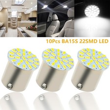 10X 1156 BA15S LED 22SMD 1206 Car Brake/Turn/Tail/Reverse Light Bulb White 12V