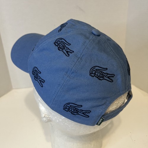Lacoste Baseball Cap Herren Multi bestickt Kroko Baumwolle blau Mütze OS Strapback - Bild 3 von 14