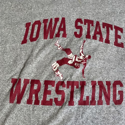 Vintage Iowa State Hawkeyes Wrestling Shirt XL University Iowa RARE 90s - Picture 2 of 9