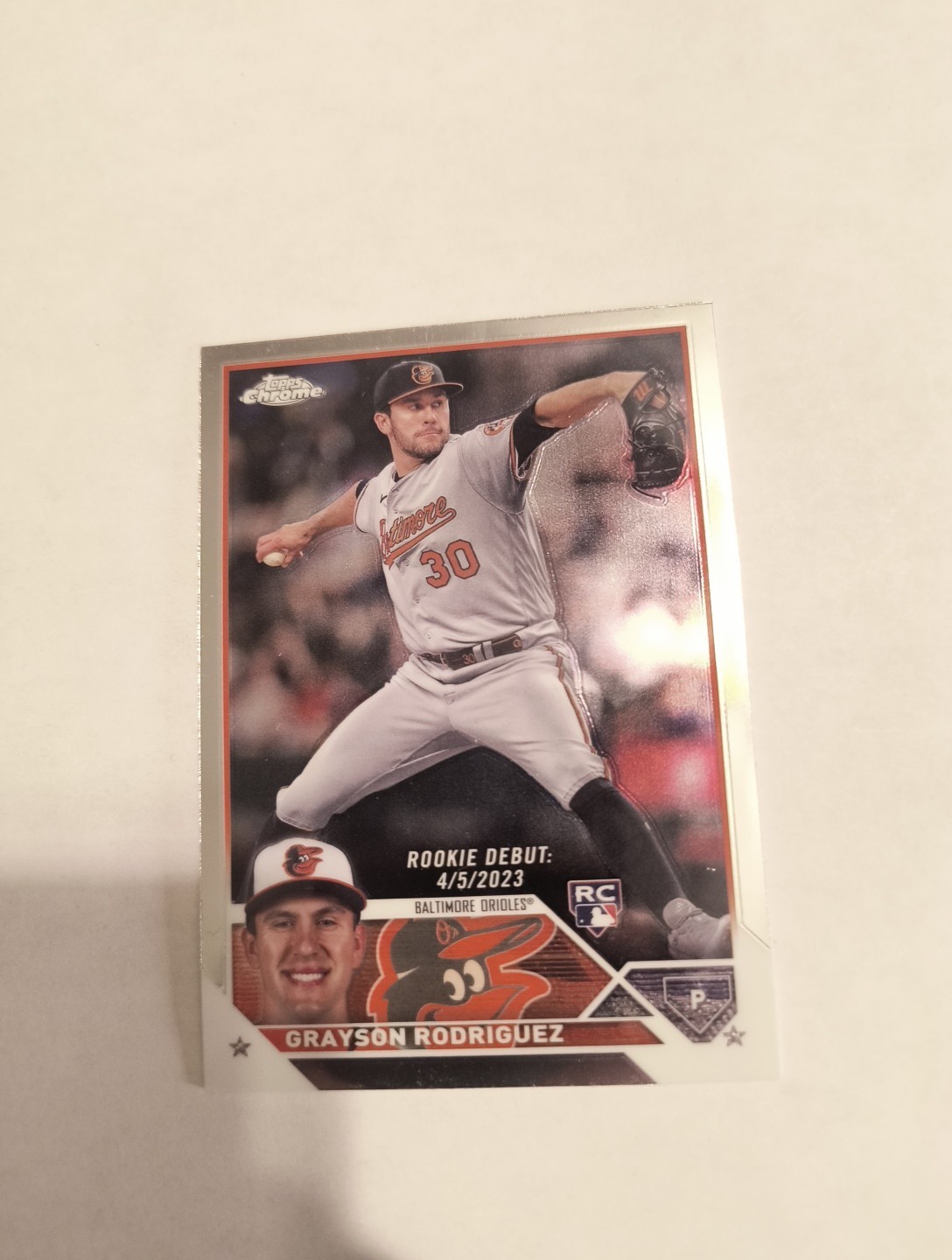 GRAYSON RODRIGUEZ 2023 TOPPS CHROME UPDATE SERIES CHROME (RC) #USC16