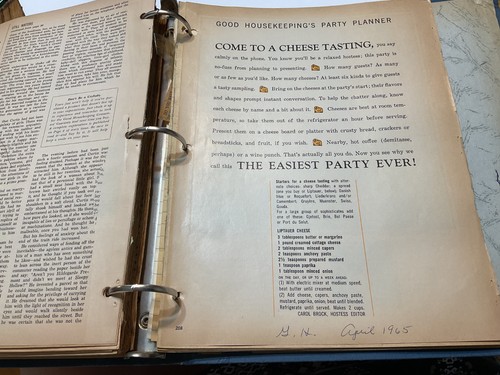 Vintage Clipped Recipe Lot 1960s 1970s Hundreds In Binder Estate - Picture 3 of 12