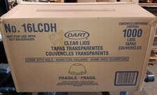 Dart Clear Dome Lids With Hole For 12-24 oz Cups 16LCDH - 1,000 Lids