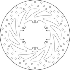 45105 - DISCO DEL FRENO 68B407G5 compatibile con HUSQVARNA TR 650 TERRA ABS 650 