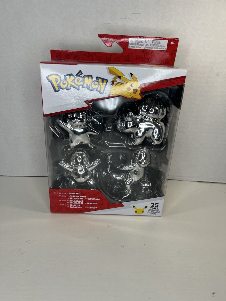 Pokemon 25th Anniversary Limited Edition Silver Figurines 4