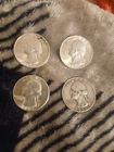 4 Quarters 90% Silver - Two 1964 Philadelphia Mint, One 1964 D & One 1958 D Mint