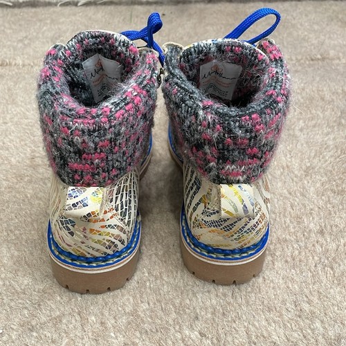 Montelliana Metallic Leder Ski Wandern kaltes Wetter Stiefel neu Einzelhandel $ 575 - Bild 4 von 8