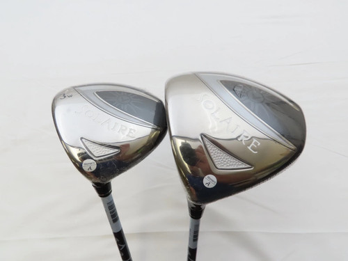 New LH Callaway Solaire Driver + 3 Wood Set 60g Ladies Athletic Graphite Shafts