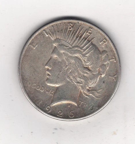 US 1926-S, San Francisco Mint, PEACE SILVER DOLLAR in VF Condition!