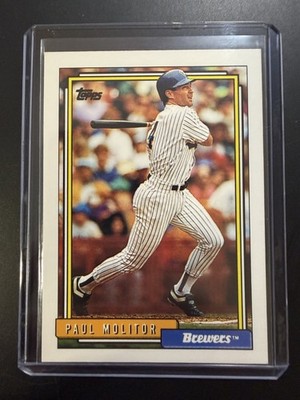1992 Topps #600 Paul Molitor Milwaukee Brewers HOF