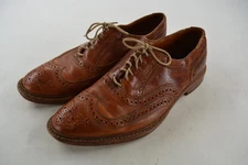 Allen Edmonds Mctavish Walnut Leather Wingtip Dress Shoes USA Made Sz 11.5