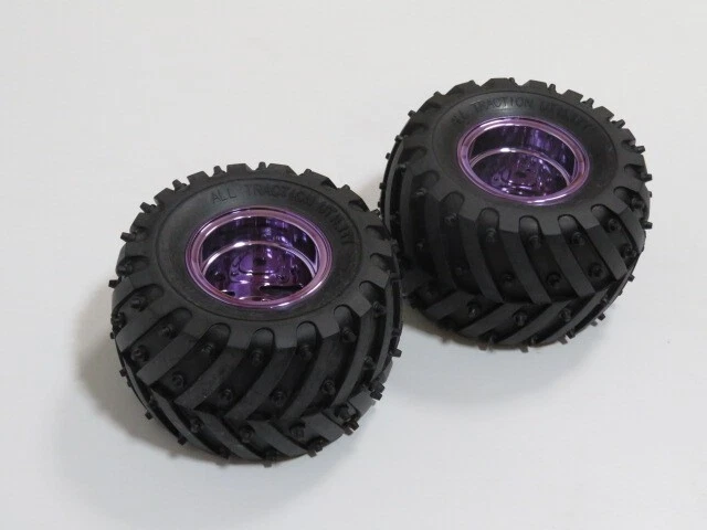 GF-01, GF-02, WR-02 Wheel & Tire Set Purple Plated H Dump Used R/C QQ8 - Image 2 of 4