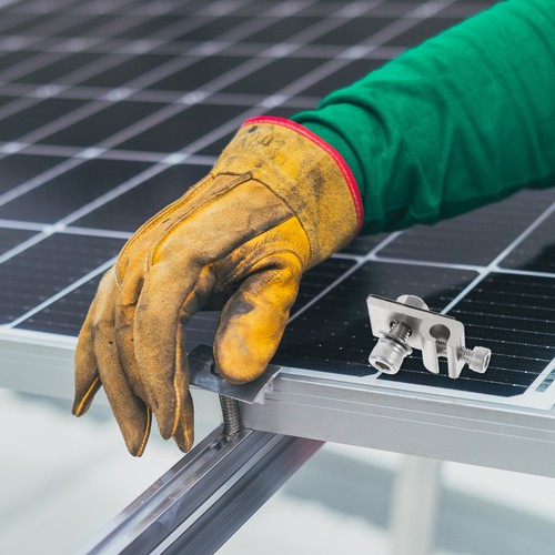 Set 2 Clip di messa a terra per pannello solare morsetto cavo fotovoltaico connettori cavo - Foto 2 di 12