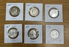Lot Of 6 - Uncirculated Washington Quarters All 90% Silver. Dates Listed. Lot#7