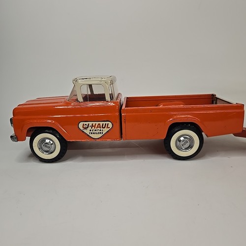 Oldtimer Nylint 60er Jahre Ford U-Haul Pickup Truck mit geschlossenem Anhänger - Bild 2 von 13