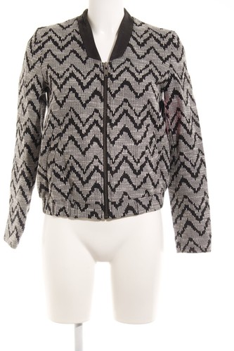 MANGO Chaqueta corta Mujeres Talla EU 34 negro-blanco look casual - Imagen 1 de 5