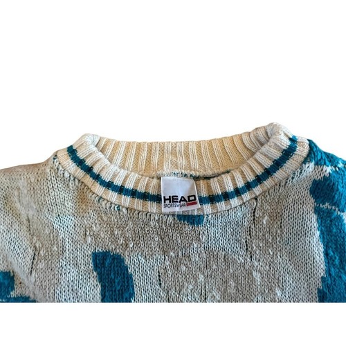 Maglione uomo vintage Head Sportswear maglia pull over. Ottimo colore/modello! XL - Foto 8 di 9