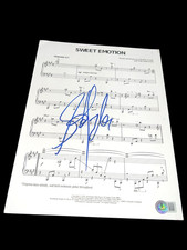 STEVEN TYLER SIGNED AUTOGRAPH SHEET MUSIC SWEET EMOTION BECKETT BAS COA AUTO X1