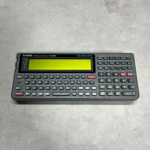Casio FX-890P 16 bits CPU 256 Ko RAM ordinateur de poche BASIC C langage CASL 8086 - Photo 2/15