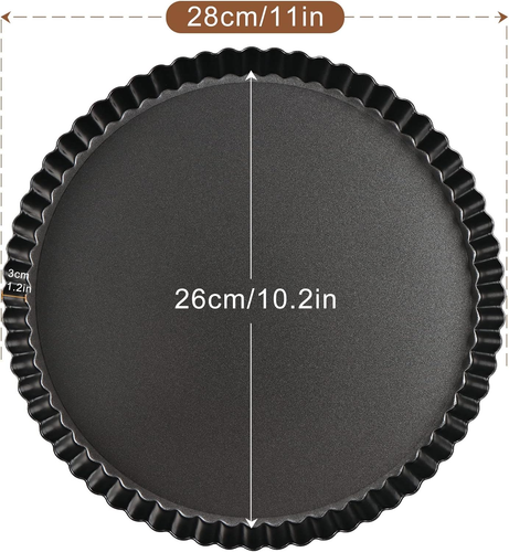 Teglia per Crostata,Stampo Crostata Furbo 28 Cm,Stampo per Crostate,Tortiera Cro - Foto 3 di 12