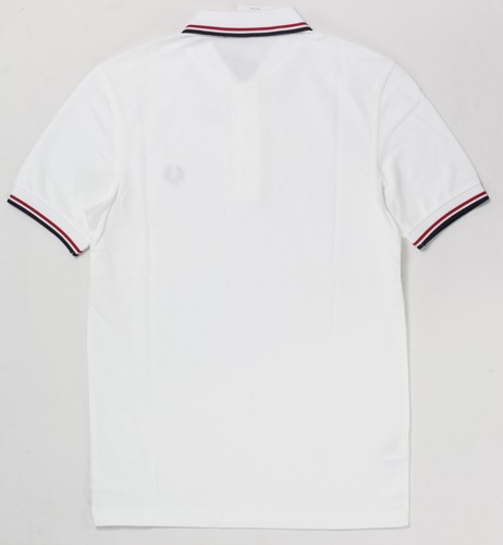 Fred Perry Twin Tipped 100% Cotton Polo M3600 White NWT New with tags S - Picture 24 of 24