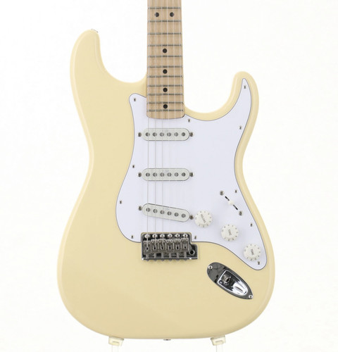 Used FENDER JAPAN Yngwie Malmsteen Signature ST-YJM Yellow White 2012 JD12015666 - Picture 2 of 15