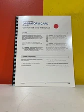 Nordson 303 847A C-708 and C-718 System Operator's Card