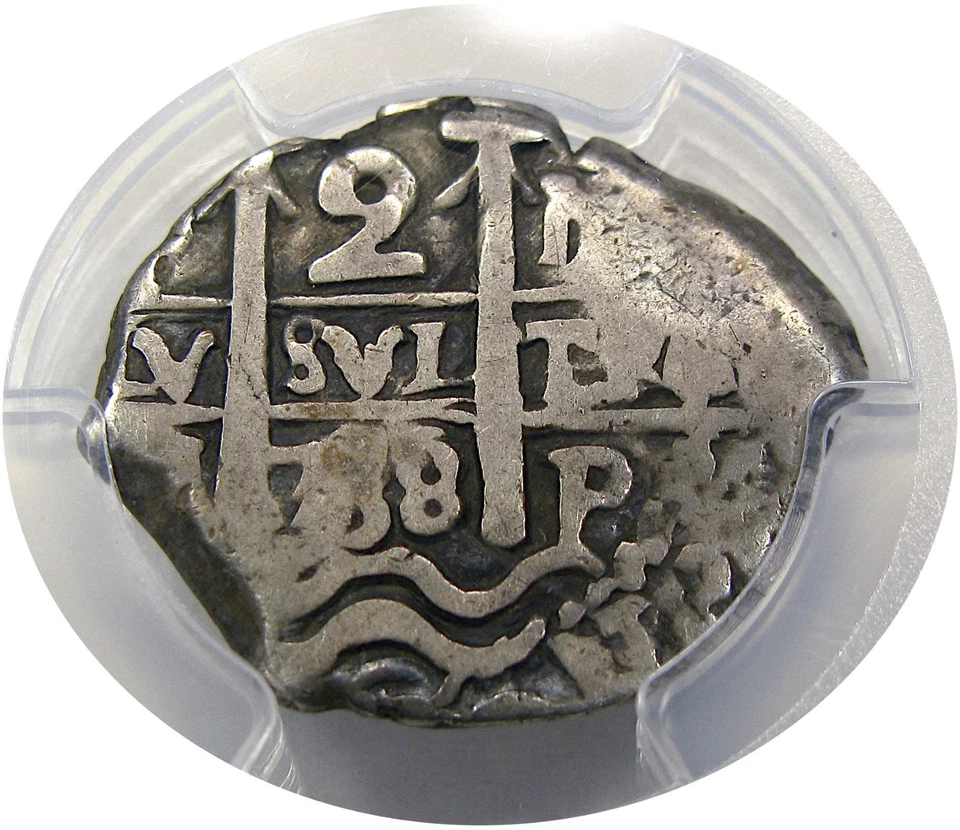 1738-P BOLIVIA COB 2 REAL PCGS VF25 ~ EXCEPTIONAL ORIGINAL SURFACES! - Image 3 of 4