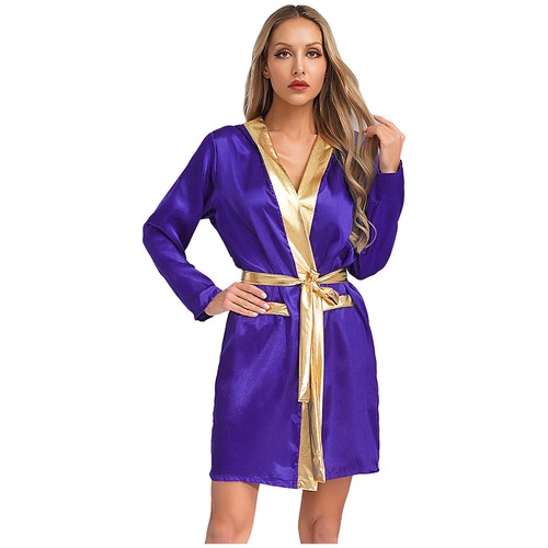 Mujeres Trajes Temáticos Fiesta Disfraz Festival Boxeo Bata Deporte Capa con Capucha - Imagen 35 de 93