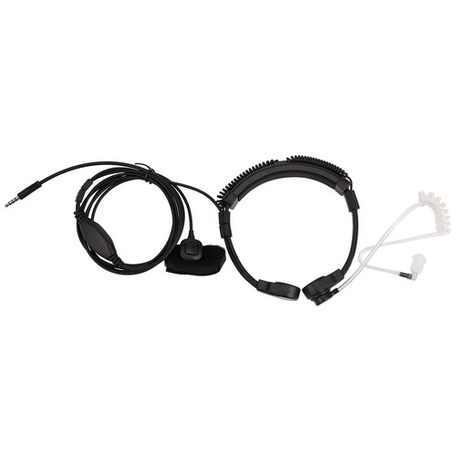 4X(3.5mm Adjustable Throat Mic Microphone Covert Acoustic Tube Earpiece5975 - Zdjęcie 3 z 8