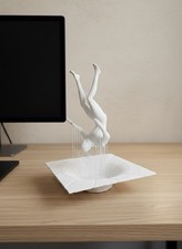 Modern 3D Art Sculpture - "Event Horizon" Falling Figure
