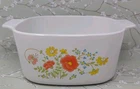 Vintage A-3-B Corning Ware Wildflower 3 Quart Casserole Dish No Lid