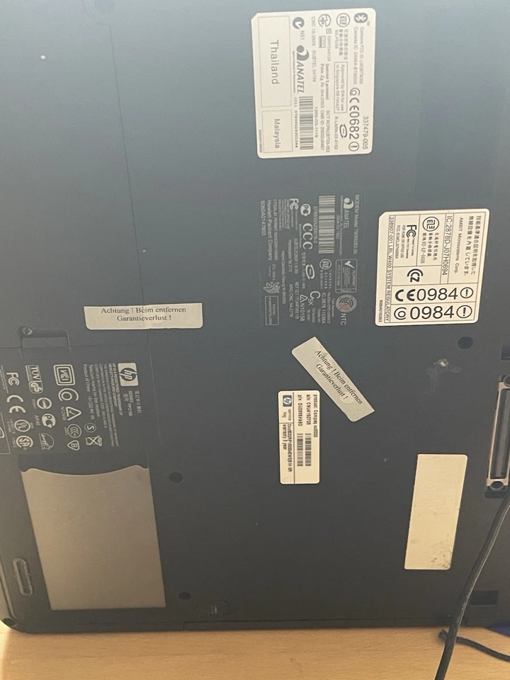 HP Compaq 15"  nc8000 Notebook 1,6GHz 1GB 40GB - Bild 2 von 2