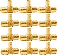 WHK 12 PACK 3/4" X X 1/2" PEX Reducing Tee Crimp X X 