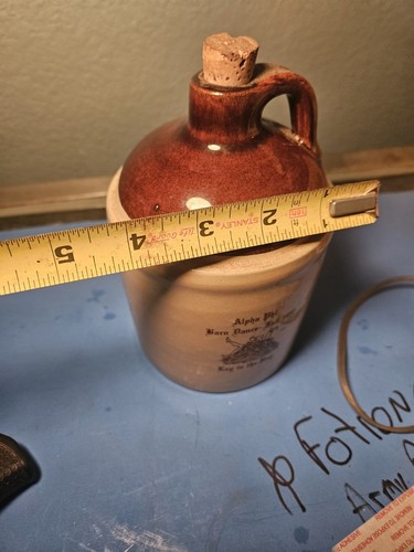 Vintage Alpha Phi Sorority BARN PARTY 1983 Crock Mini Jug Rare "Lay In The Hay" - Picture 8 of 17