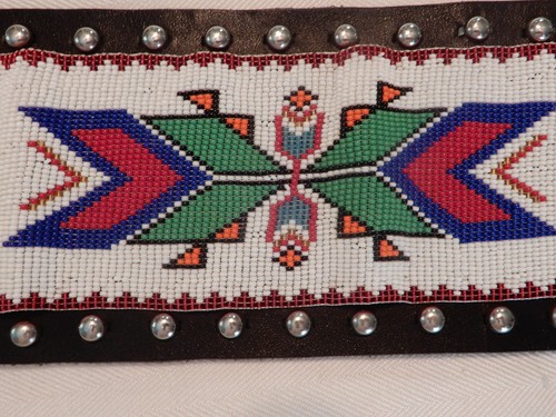 Native American Fully Beaded Ceremony Regalia Belt ~ Handmade by Charles Pratt - Picture 6 of 10