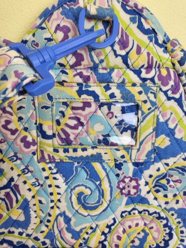Vera Bradley Sling Tennis Backpack Zipper Pockets Quilted Adjustable - Picture 5 of 10